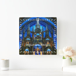 Notre Dame Basilica Altar Fyrkantig Klocka