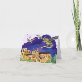 Notre Dame Card (olika storlekar) Tack Kort