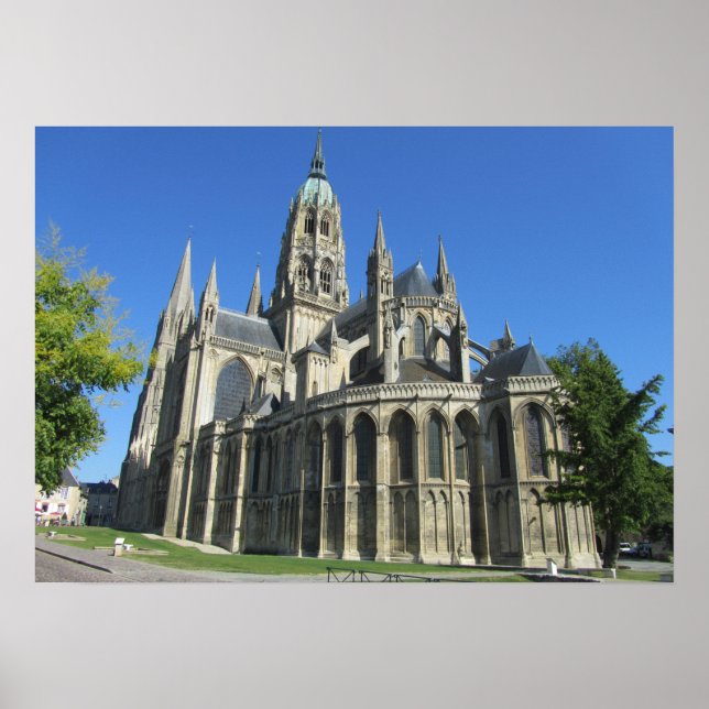 Notre Dame Cathedral, Bayeux, Frankrike Poster (Framsidan)