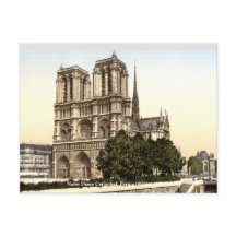 Notre Dame Cathedral c1890, Fransk av Vintage