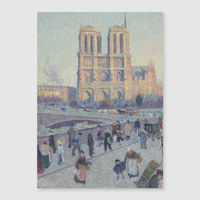 Notre Dame Cathedral Paris Frankrike Classic Paint (Framsida)