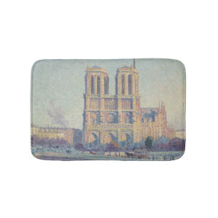 Notre Dame Cathedral Paris Frankrike Classic Paint Badrumsmatta