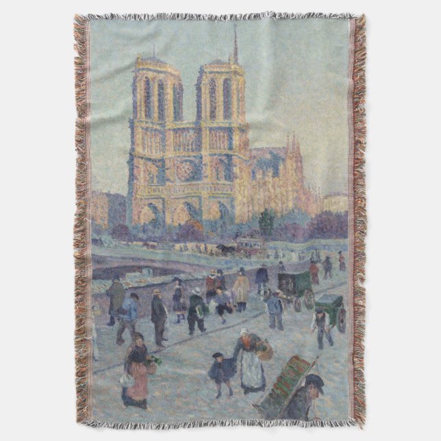 Notre Dame Cathedral Paris Frankrike Classic Paint Filt (Framsidan Vertikal)
