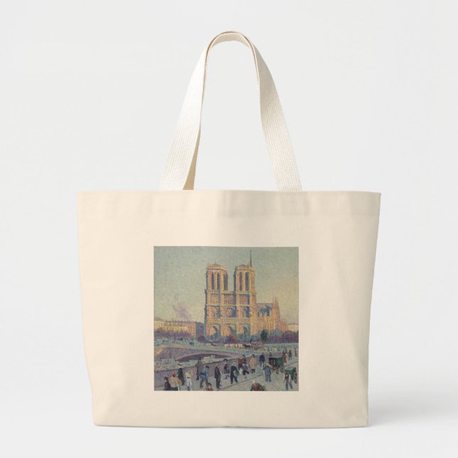 Notre Dame Cathedral Paris Frankrike Classic Paint Jumbo Tygkasse (Framsidan)