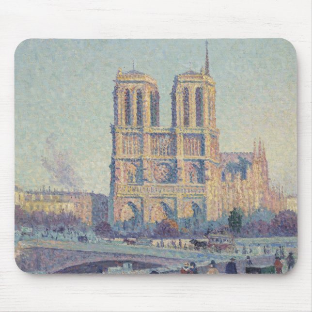 Notre Dame Cathedral Paris Frankrike Classic Paint Musmatta (Framsidan)