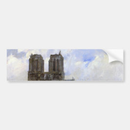 Notre Dame Cathedral (Paris, Frankrike) (Vintage A Bildekal
