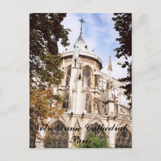 Notre Dame Cathedral, Paris Postcard Vykort