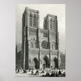 Notre Dame Cathedral, Paris Poster