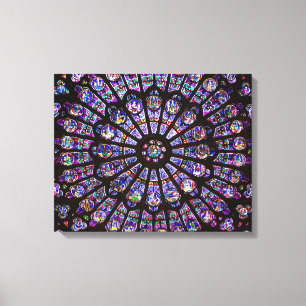 Notre Dame Cathedral Paris Ro Window Canvastryck
