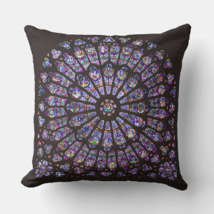 Notre Dame Cathedral Paris Ro Window Kudde