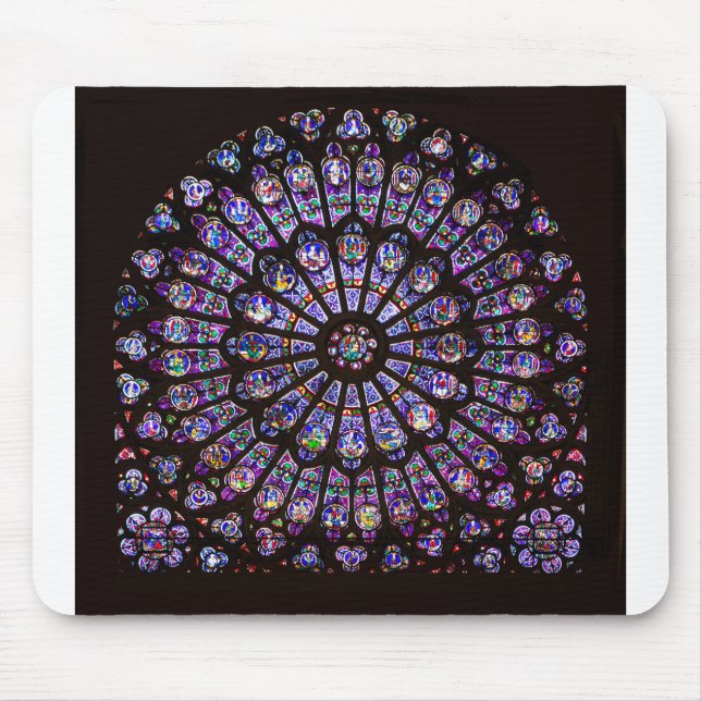 Notre Dame Cathedral Paris Ro Window Musmatta (Framsidan)