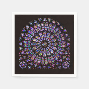 Notre Dame Cathedral Paris Ro Window Pappersservett