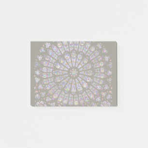Notre Dame Cathedral Paris Ro Window Post-it Block