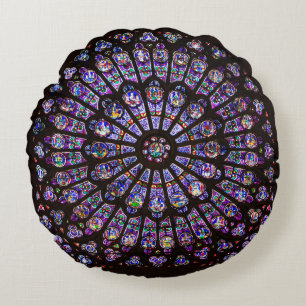 Notre Dame Cathedral Paris Ro Window Rund Kudde