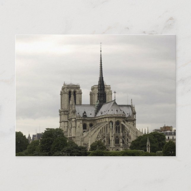 Notre Dame Cathedral Postcard Vykort (Framsida)