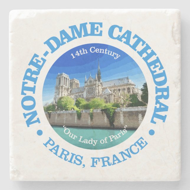 Notre Dame Cathedral (rd) Stenunderlägg (Framsidan)