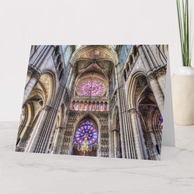 Notre Dame Cathedral Reims Kort (Framsida)
