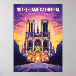 Notre-Dame Cathedral, resekonst poster