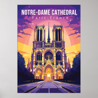 Notre-Dame Cathedral, resekonst poster
