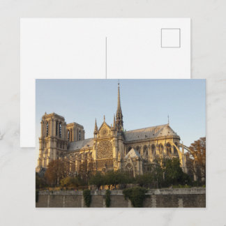 Notre Dame Cathedral Spier, Paris Frankrike Vykort