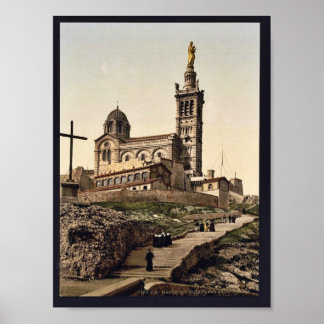 Notre Dame de la Garde I, Marseilles, Frankrike-kl Poster