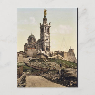 Notre Dame de la Garde II, Marseilles, Frankrike c Vykort