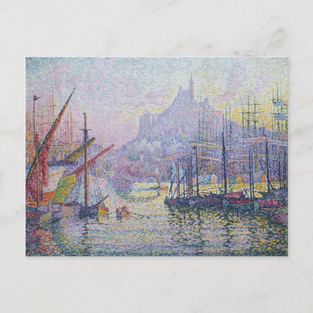 Notre Dame de la Garde (La Bonne-Mère) Signac Vykort (Framsida)