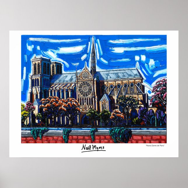 "Notre Dame de Paris" av Neil Myers Poster (Framsidan)