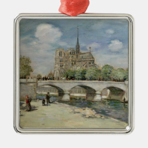 Notre Dame de Paris, c.1900 Julgransprydnad Metall