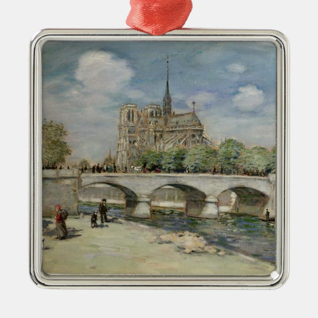Notre Dame de Paris, c.1900 Julgransprydnad Metall (Framsidan)
