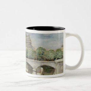 Notre Dame de Paris, c.1900 Två-Tonad Mugg