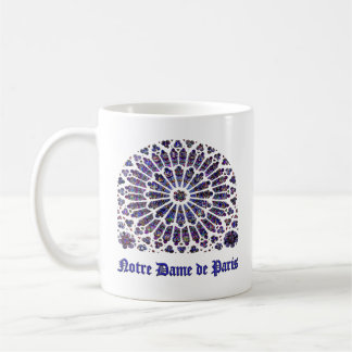 Notre Dame de Paris Cathedral nedfläckad glass Kaffemugg