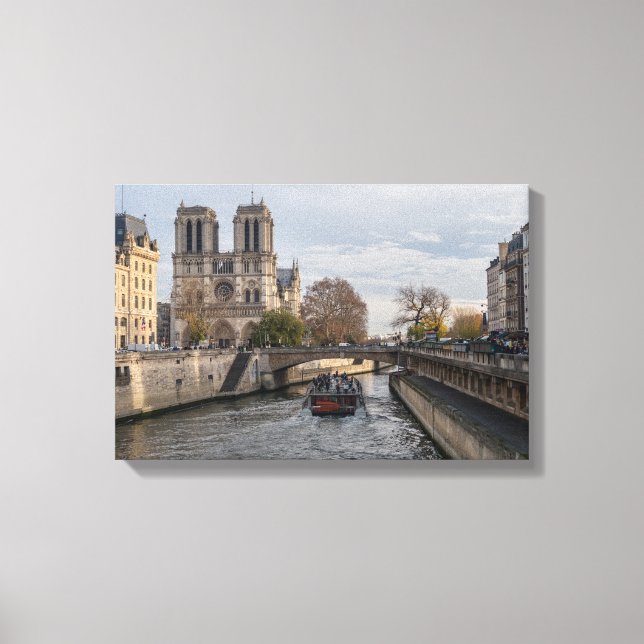 Notre Dame de Paris, Frankrike Canvastryck (Framsida)