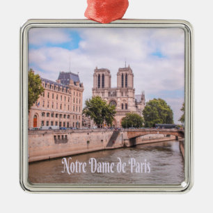 Notre Dame de Paris Frankrike katolsk katedral Julgransprydnad Metall