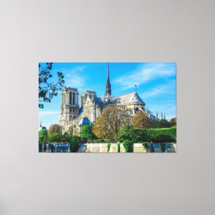 Notre Dame de Paris i Frankrike Canvastryck