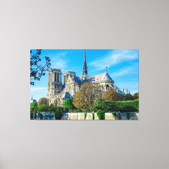 Notre Dame de Paris i Frankrike Canvastryck (Framsida)