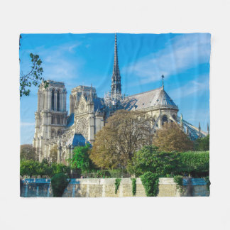 Notre Dame de Paris i Frankrike Fleecefilt