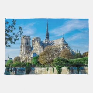 Notre Dame de Paris i Frankrike Kökshandduk