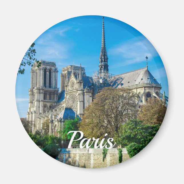 Notre Dame de Paris i Frankrike Magnet (Framsidan)