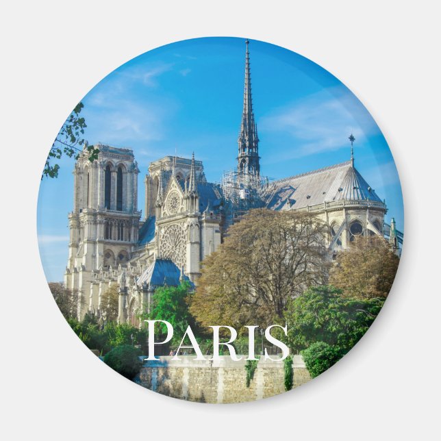 Notre Dame de Paris i Frankrike Magnet (Framsidan)