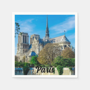 Notre Dame de Paris i Frankrike Pappersservett