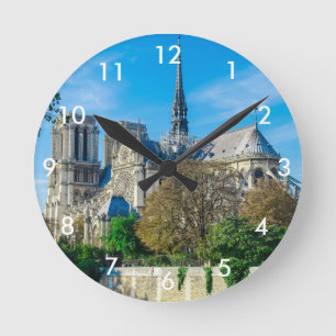 Notre Dame de Paris i Frankrike Rund Klocka
