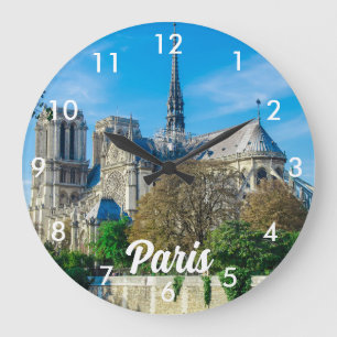 Notre Dame de Paris i Frankrike Stor Klocka