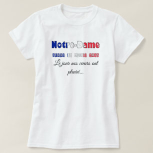 Notre Dame de Paris Minne dag T Shirt