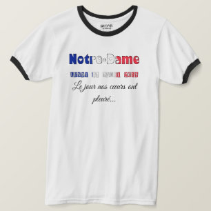 Notre-Dame de Paris minnesdag T Shirt