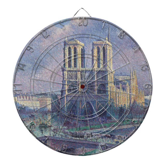 Notre-Dame de Paris (Parisisk kateterska, Frankrik Darttavla (Framsidan)