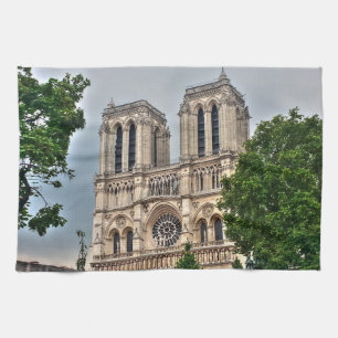 Notre-Dame de Paris Photo Kökshandduk