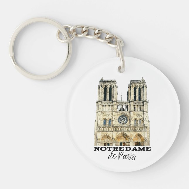 Notre-Dame de Paris Souvenir Frankrike Cathedral (Framsidan)