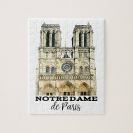 Notre-Dame de Paris Souvenir Frankrike Cathedral Pussel