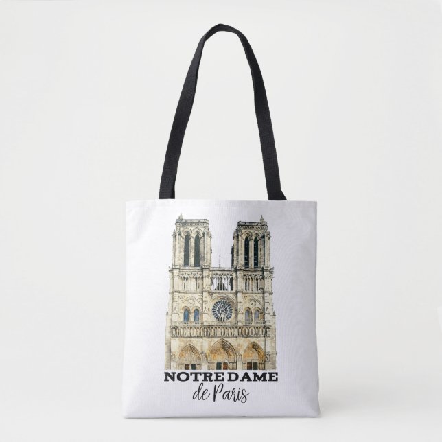 Notre-Dame de Paris Souvenir Frankrike Cathedral Tygkasse (Framsida)